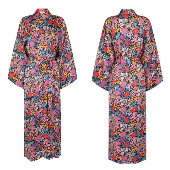 Nwt Spell & The Gypsy X Revolve Last Drinks Floral Maxi Robe M/L - Picture 6 of 7